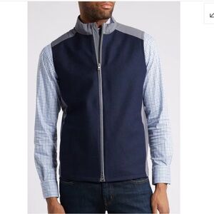 New Peter Millar Men's Gray and Blue Vest
